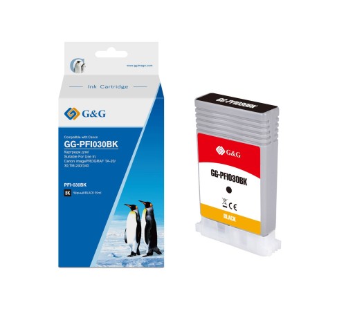 Картридж G&G, аналог Canon PFI030BK (3489C001) черный