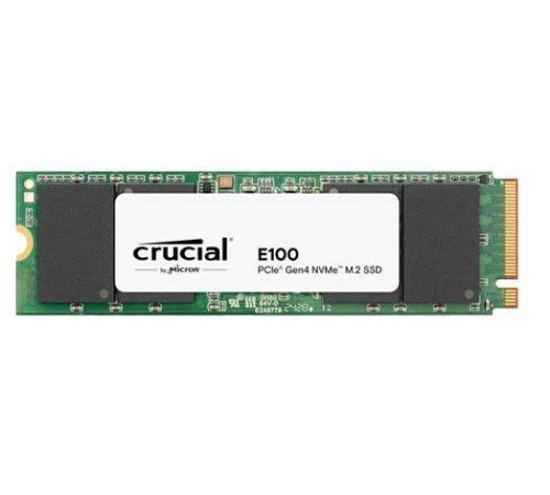 Твердотельный диск 480GB Crucial E100 M.2, NVMe 3D TLC [R/W - 5000/4500 MB/s]