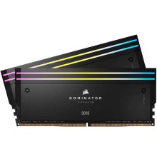Модуль памяти CORSAIR 64GB 6600МГц DDR5 CL32 DIMM (Kit of 2x32GB) XMP 3.0, Dominator Titanium RGB Black