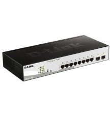 D-Link DGS-1210-10P/FL2A Управляемый L2 коммутатор с 8 портами 10/100/1000Base-T и 2 портами 1000Base-X SFP