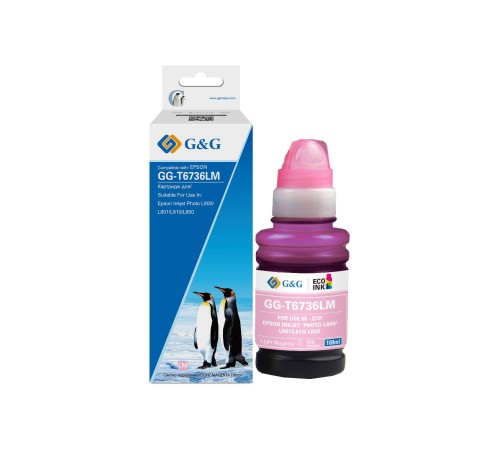 Чернила G&G, аналог Epson C13T67364A светло-пурпурные 100 ml
