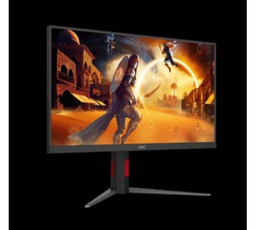 МОНИТОР 27" AOC Q27G4S Black-Red с поворотом экрана (IPS, 2560x1440, 300Hz, 0.3 ms, 178°/178°, 450 cd/m, 1500:1,+2xHDMI)