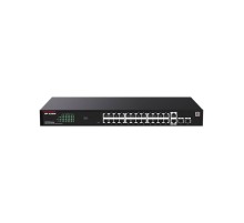 IP-COM G2228P-24-410W Web smart коммутатор с 26 гигабитными портами и 2 SFP-портоми, PoE 24х30Вт (до 370Вт)