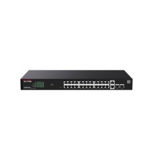 IP-COM G2228P-24-410W Web smart коммутатор с 26 гигабитными портами и 2 SFP-портоми, PoE 24х30Вт (до 370Вт)