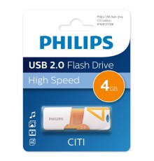 Флеш накопитель 4GB PHILIPS CITI2.0 4GB, USB 2.0