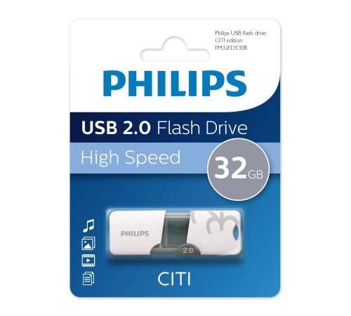 Флеш накопитель 32GB PHILIPS CITI2.0 32GB, USB 2.0
