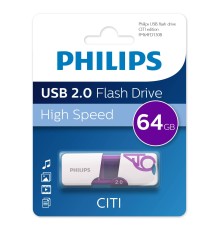 Флеш накопитель 64GB PHILIPS CITI2.0 64GB, USB 2.0