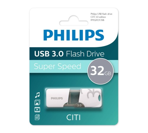 Флеш накопитель 32GB PHILIPS CITI3.0 32GB, USB 3.0