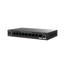 Tenda TEG2210P-8-120W Коммутатор управляемый PoE, 10 портов, 9x1 Гбит/с, SFP 1x1 Гбит/с, PoE 8x30Вт (до 110 Вт)