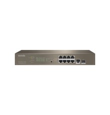 Tenda TEG5310P-8-150W Управляемый PoE гигабитный коммутатор L3, 8PoE портов, 1 Uplink, 1 SFP