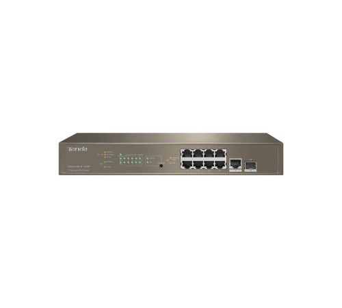 Tenda TEG5310P-8-150W Управляемый PoE гигабитный коммутатор L3, 8PoE портов, 1 Uplink, 1 SFP Tenda TEG5310P-8-150W Управляемый PoE гигабитный коммутатор L3, 8PoE портов, 1 Uplink, 1 SFP