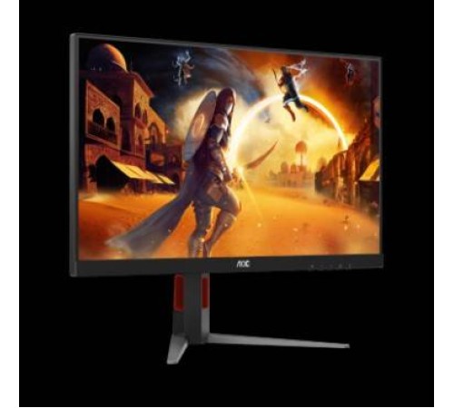 МОНИТОР 27" AOC Q27G4/D Black-Red с поворотом экрана (IPS, 2560x1440, 200Hz, 0.3 ms, 178°/178°, 450 cd/m, 80M:1, +HDMI)