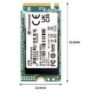 Твердотельный диск 2TB Transcend MTE400S, 3D TLC NAND, M.2 2242 ,PCI-E 4x [ R/W - 2000/1700 MB/s]