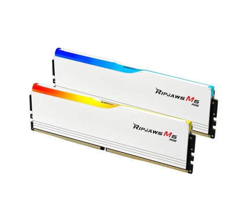 Модуль памяти G.SKILL RIPJAWS M5 RGB 32GB 6000МГц DDR5 CL36 DIMM (Kit of 2x16GB) 1.35V XMP 3.0/EXPO, White