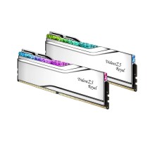 Модуль памяти G.SKILL TRIDENT Z5 ROYAL RGB 32GB 6400МГц DDR5 CL32 DIMM (Kit of 2x16GB) 1.4V XMP 3.0, Silver