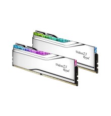 Модуль памяти G.SKILL TRIDENT Z5 ROYAL RGB 32GB 6400МГц DDR5 CL32 DIMM (Kit of 2x16GB) 1.4V XMP 3.0, Silver