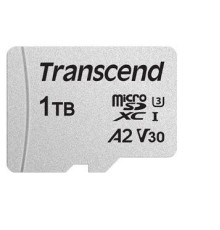 Флеш карта microSD 1TB Transcend microSDXC Class 10 UHS-I U3, V30, A2, (SD адаптер), TLC