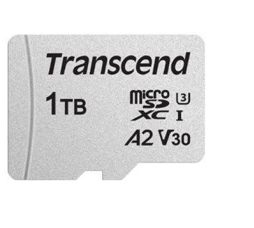 Флеш карта microSD 1TB Transcend microSDXC Class 10 UHS-I U3, V30, A2, (SD адаптер), TLC
