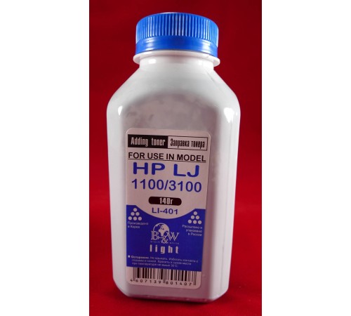 Тонер для картриджей C4092A/C3906A, FX-3/EP-22/EP-A (фл. 140г) B&W Light фас.Россия