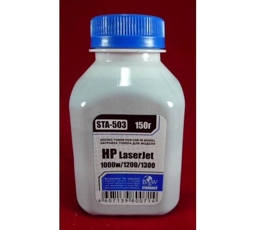 Тонер для картриджей Q2613A/Q2624A/C7115A/Q5949, EP-26/EP-27 (фл. 150г) B&W Standart фас.Россия