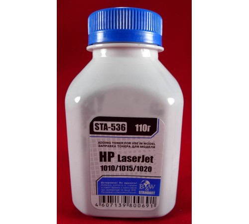 Тонер для картриджей Q2612A/Q2612X, FX-9/FX-10, CRG-703/706 (фл. 110г) B&W Standart фас.Россия