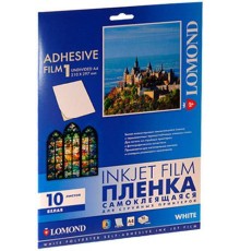 Пленка LOMOND cамоклеящаяся для стр. печати, белая, матовая, неделенная,  А4, 25л