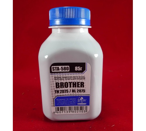 Тонер Brother TN 2075/85/2135/75 HL 2030/35/40/75/2140/50/70 (фл. 85г) B&W Standart фас.Россия
