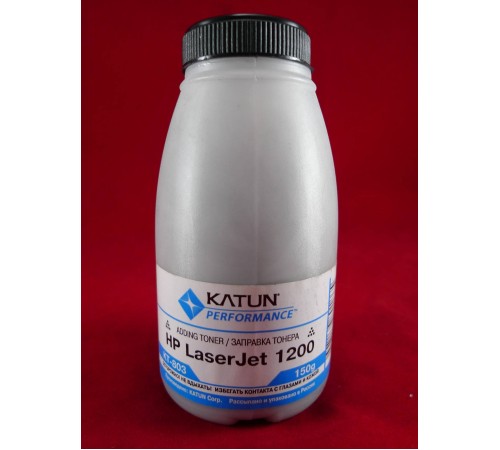 Тонер для картриджей Q2613A/Q2624A/C7115A, EP-26/EP-27 (фл. 150г) Katun фас.Россия