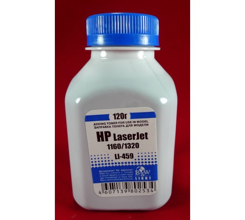 Тонер для картриджей Q5949A, CRG-708 (фл. 120г) B&W Light фас.Россия