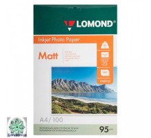 Фотобумага LOMOND Одностороняя Матовая, 95г/м2, A4(21x29см)/100л.