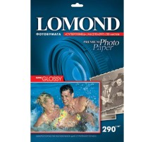 Фотобумага LOMOND Одностороняя Усиленно Белая Супер Глянцевая 290г/м2, A4/20л.