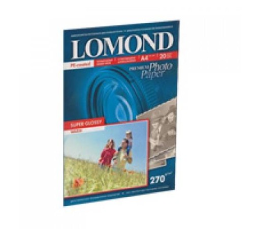 Фотобумага LOMOND 270/A4/20л. СУПЕРГЛ (Warm) Фотобумага LOMOND 270/A4/20л. СУПЕРГЛ (Warm)