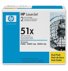 HP Q7551XD Картридж ,Black{LaserJet P3005/M3027mfp/M3035mfp, Black, 2-pack, (2 x 13000стр.)}
