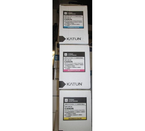 Тонер-картридж Canon iR C4080i/C4580i C-EXV17/GPR-21 cyan (туба 475г) Katun Тонер-картридж Canon iR C4080i/C4580i C-EXV17/GPR-21 cyan (туба 475г) Katun