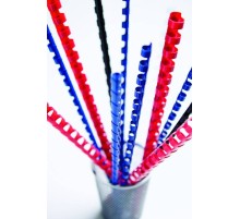 Fellowes Пружина пластиковая FS-53471 ((круглая), 16 мм, 100 шт, 21 кольцо, синие)