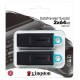 Kingston USB Drive 64GB DataTraveler Exodia USB 3.2 gen.1, черный+бирюзовый Комплект из двух флеш накопителей