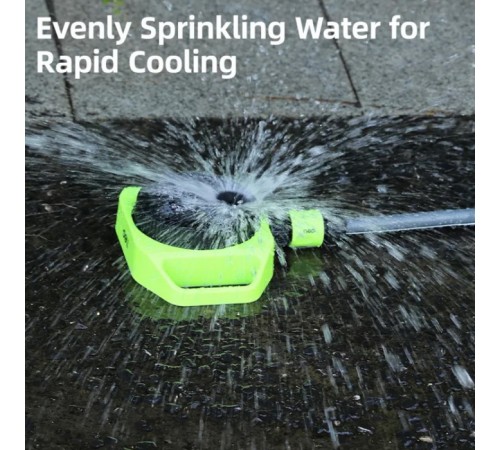 Дождеватель-разбрызгиватель круговой 5-ти позиционный Deli DL581300 5 режимов распыления, площадь орошения до 310кв.м, диаметр шланга 3/4", корпус из ударопрочного пластика