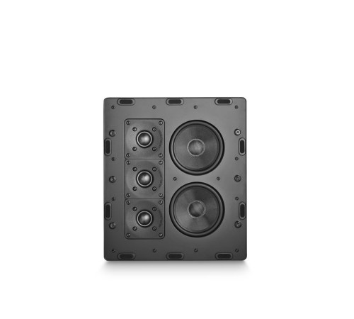 Встраиваемая акустическая система M&K Sound IW150 в корпусе. Металлический прямоугольный гриль под покраску. Цвет: Белый.
