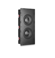 Встраиваемый пассивный сабвуфер M&K Sound IW28S в закрытом корпусе. Металлический прямоугольный гриль под покраску. Цвет: Белый.