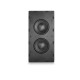 Встраиваемый пассивный сабвуфер M&K Sound IW28S в закрытом корпусе. Металлический прямоугольный гриль под покраску. Цвет: Белый.