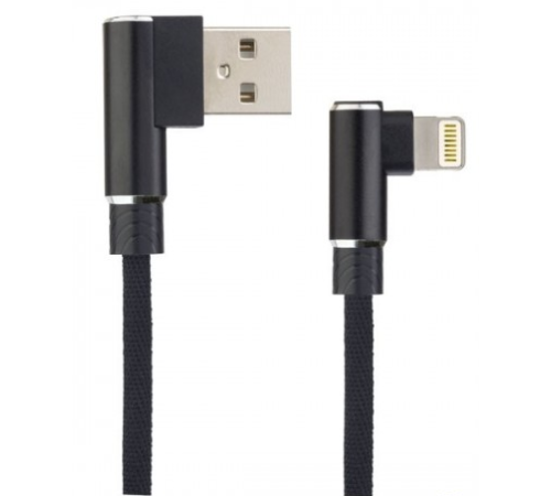 PERFEO Кабель для iPhone, USB - 8 PIN (Lightning), угловой, черный, длина 1 м., бокс (I4315)