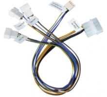 Procase CBL-1TO3-PWM Кабель разветвитель на 3 PWM вентилятора, 450 мм (3*4pin to fan + 1*Molex to PSU + 1*4pin to MB)