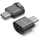 Картридер Vention OTG USB 2.0 CM / MicroSD - Серый Vention CLMH0
