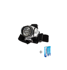 Фонарь налобный , 14 LED, 3 батарейки ААА, 130Lm,
