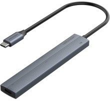 Концентратор Vention OTG USB 3.2 Gen 2 Type-C на 4 USB порта + USB-C PD Серый - 0.15м. Vention CKHHB