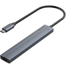 Концентратор Vention OTG USB 3.2 Gen 2 Type-C на 4 USB порта + USB-C PD Серый - 0.15м. Vention CKHHB