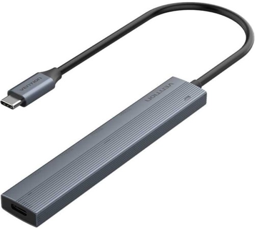 Концентратор Vention OTG USB 3.2 Gen 2 Type-C на 4 USB порта + USB-C PD Серый - 0.15м. Vention CKHHB