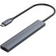 Концентратор Vention OTG USB 3.2 Gen 2 Type-C на 4 USB порта + USB-C PD Серый - 0.15м. Vention CKHHB