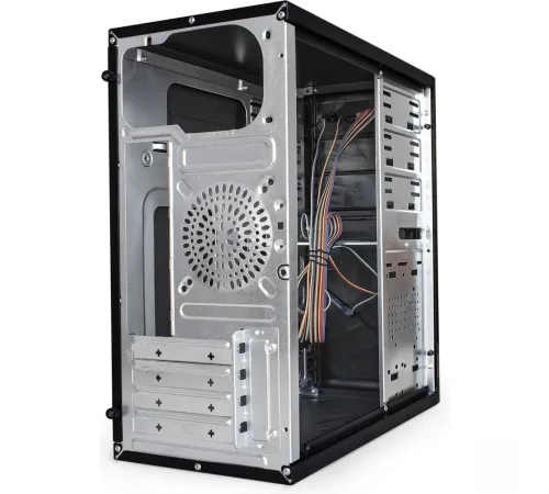 Exegate EX284023RUS Корпус Minitower BA-202 Black, mATX, <AA500, 80mm>, 2*USB, Audio