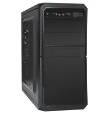 Exegate EX284023RUS Корпус Minitower BA-202 Black, mATX, <AA500, 80mm>, 2*USB, Audio